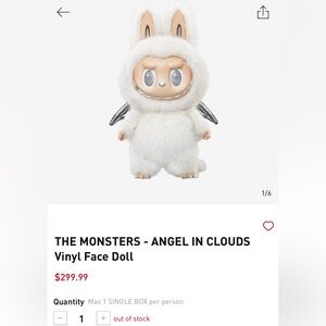 Angel in Clouds Vinyl Face Doll
